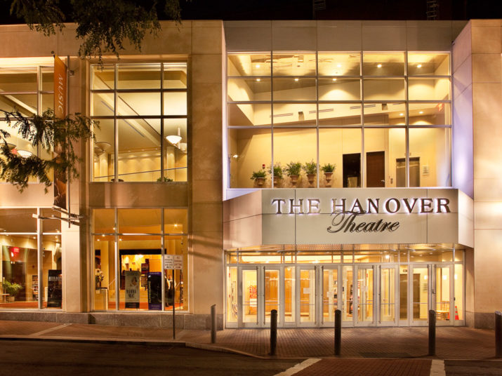 front entrance to the hanover theatre.