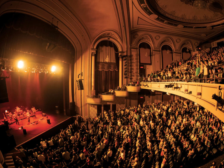 Panorama of the interior of the hanover theatre.