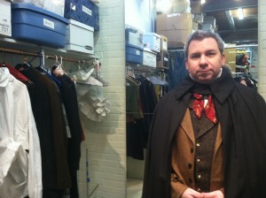 Steve Gagliastro (Mr. Fezziwig/ Charitable Gent) at his Costume Fitting