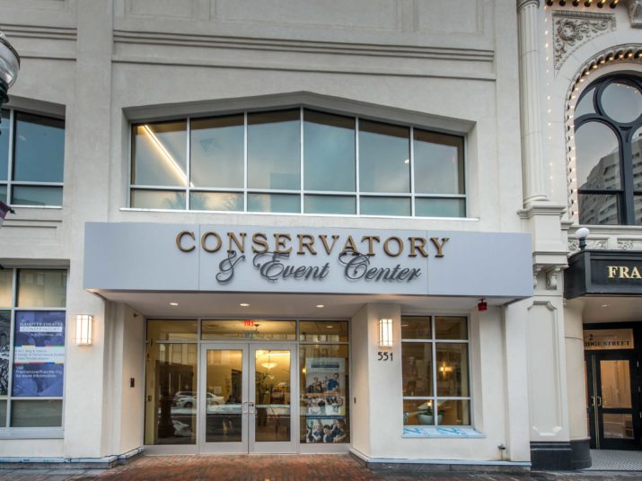 entrance to the hanover theatre conservatory.
