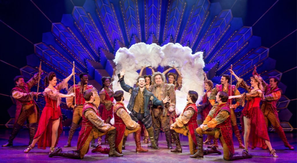 The cast of Something Rotten! sings "A Musical"