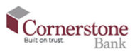 Cornerstone Bank logo.