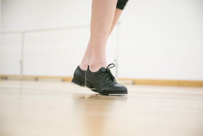 Conservatory student in dance class