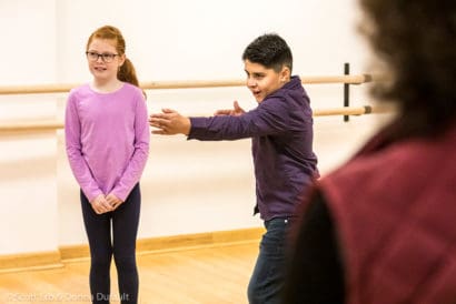 Conservatory students in class