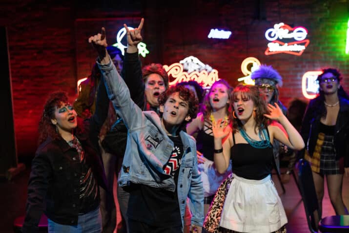 The Youth Acting Company in Rock of Ages performed at the BrickBox Theater.